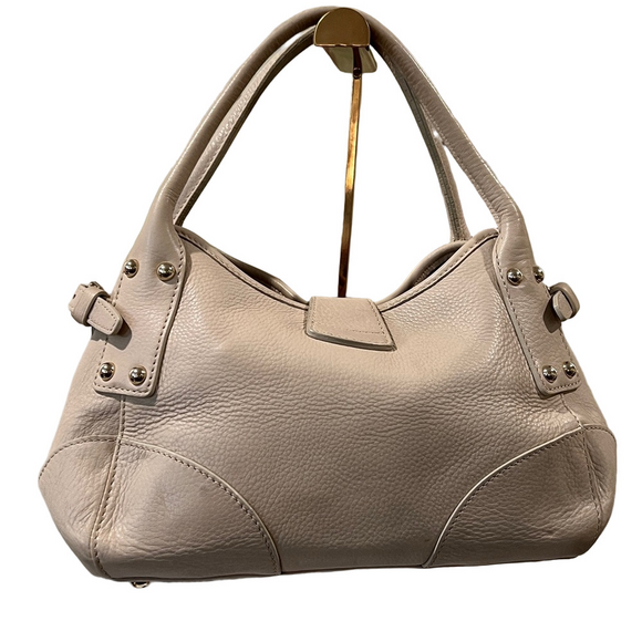 Dooney & Bourke Cream Leather Shoulder Bag - Picture 12 of 16